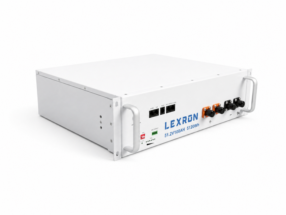 Lexron 51.2V 100Ah Premium Series LiFePO4 Lityum Akü