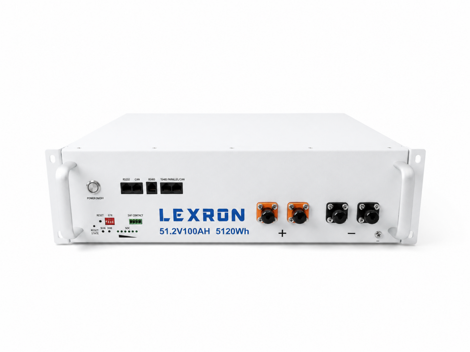 Lexron 51.2V 100Ah Premium Series LiFePO4 Lityum Akü