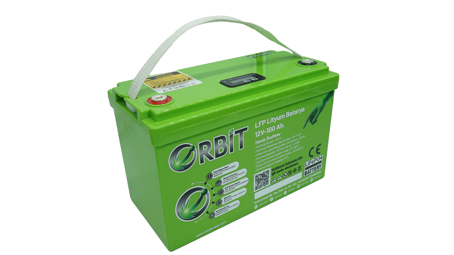 Orbit 12V 100Ah LiFePO4 Lityum Akü - GU Serial