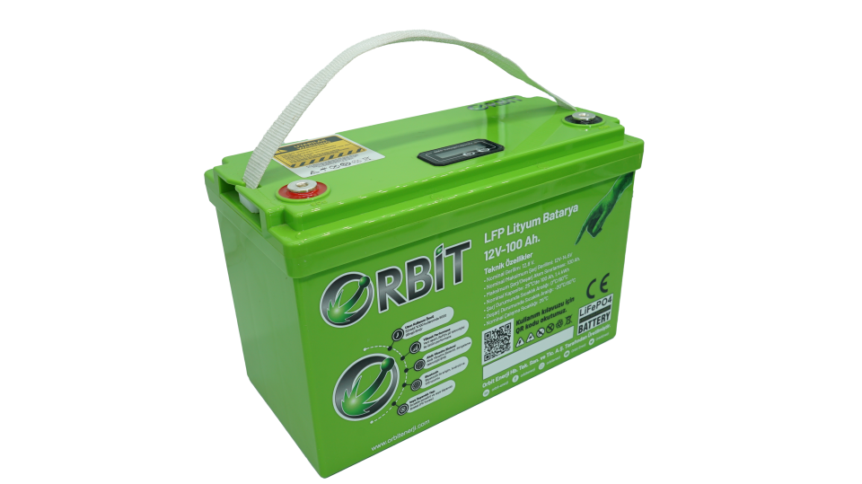 Orbit 12V 100Ah LiFePO4 Lityum Akü