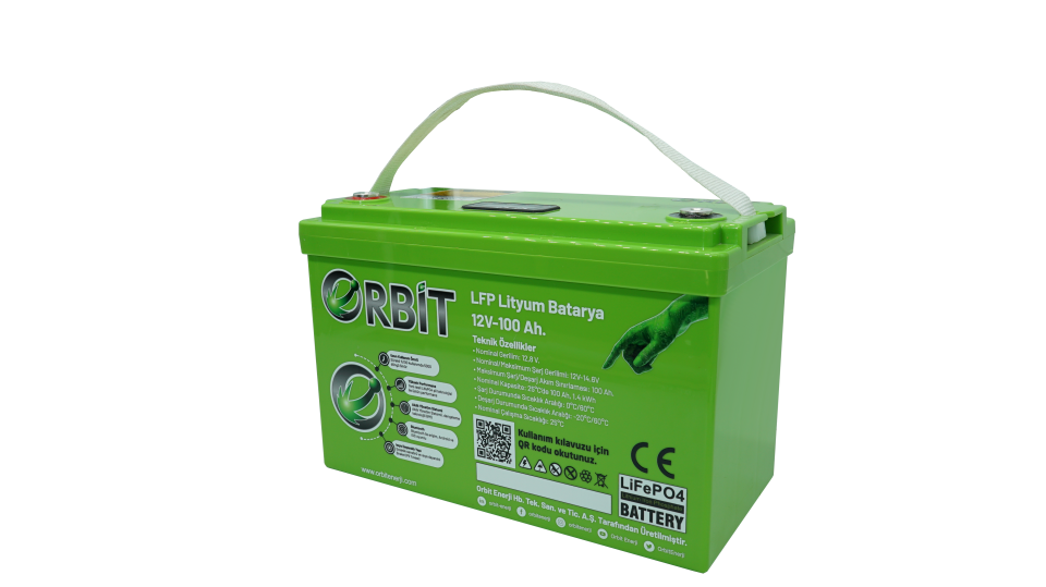 Orbit 12V 100Ah LiFePO4 Lityum Akü - GU Serial