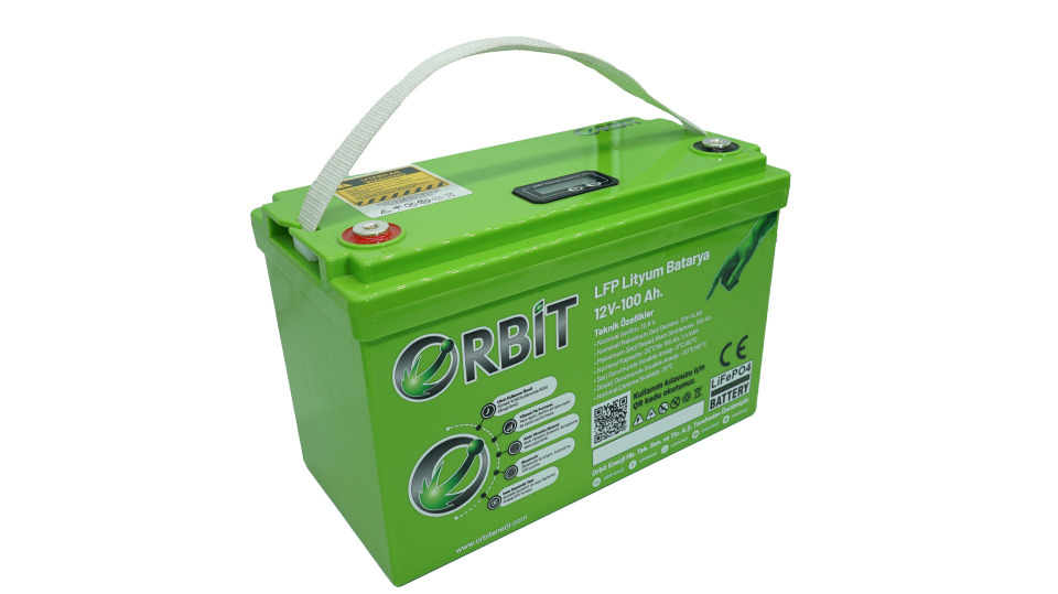 Orbit 12V 100Ah LiFePO4 Lityum Akü - VP Serial