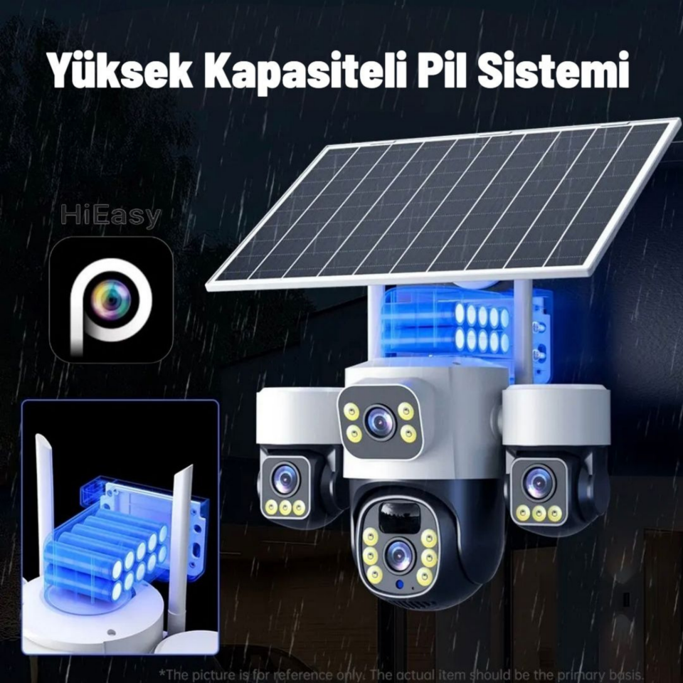 Inox Digital X14 AOV 4G E-Simli 4 Kameralı Güneş Enerjili Güvenlik Kamerası