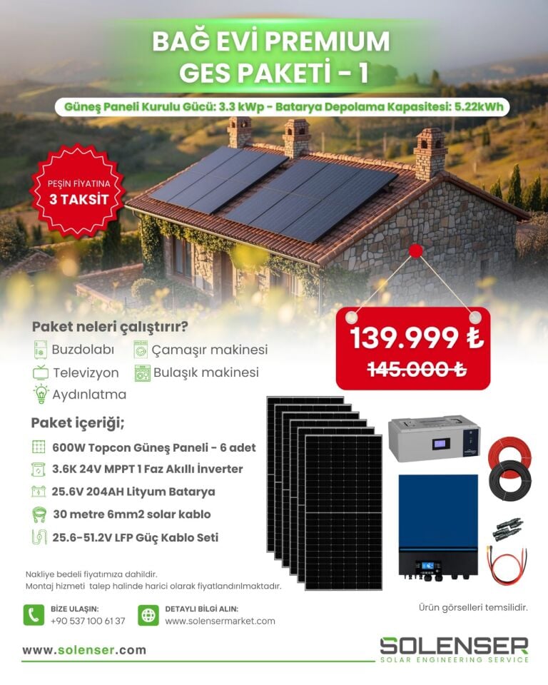 Bağ Evi Premium GES Paketi - 1