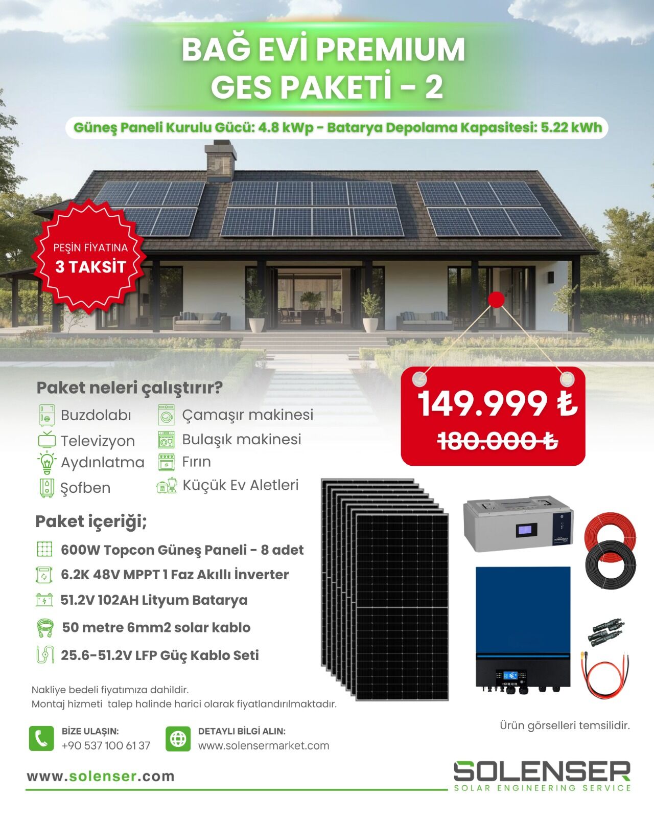 Bağ Evi Premium GES Paketi - 2