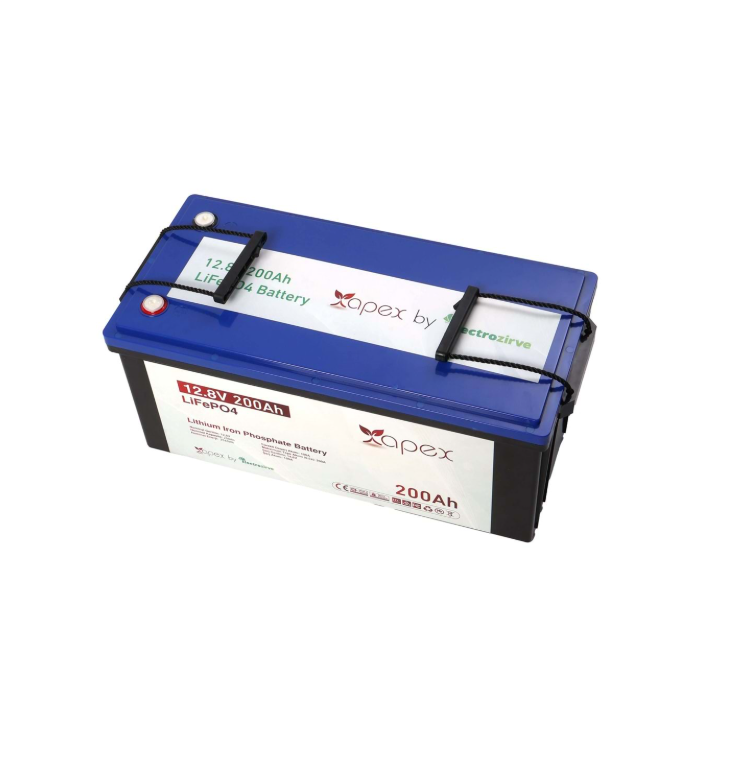 Apex 12.8V 200Ah Lityum (LiFePO4) Batarya