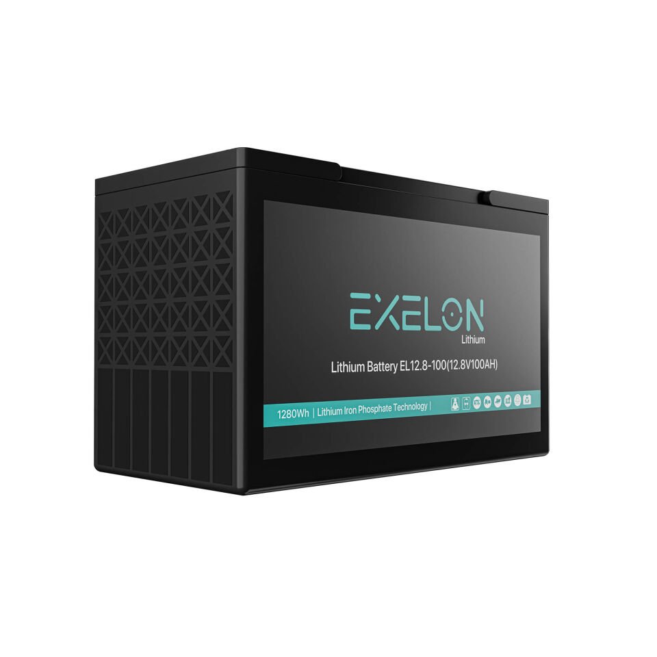 Exelon 12.8V 100Ah Lityum (LiFePO4) Batarya