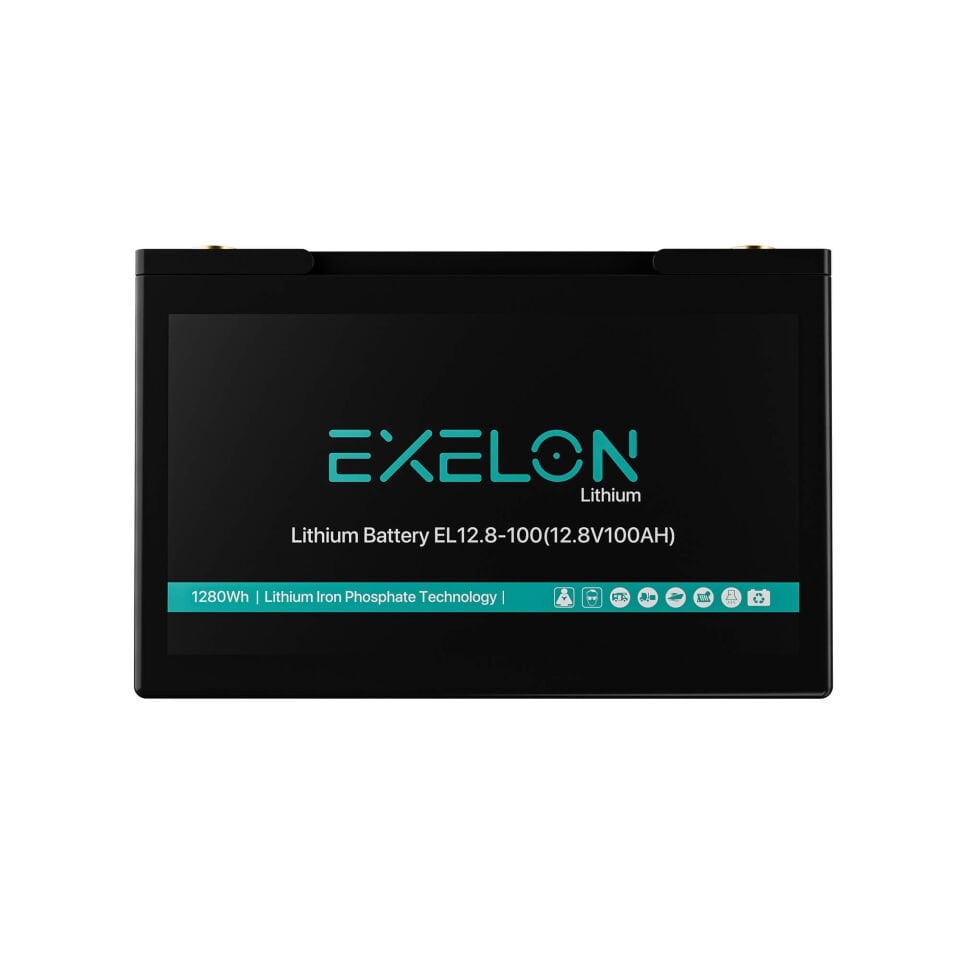 Exelon 12.8V 100Ah Lityum (LiFePO4) Batarya