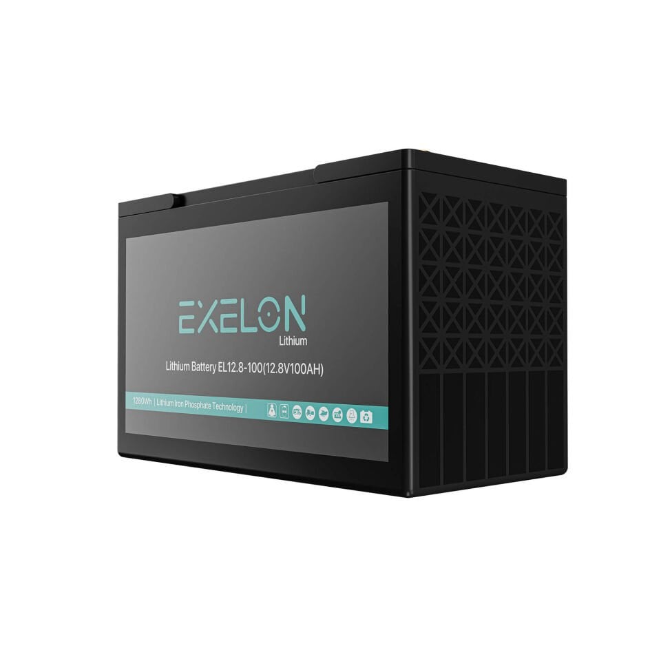 Exelon 12.8V 100Ah Lityum (LiFePO4) Batarya