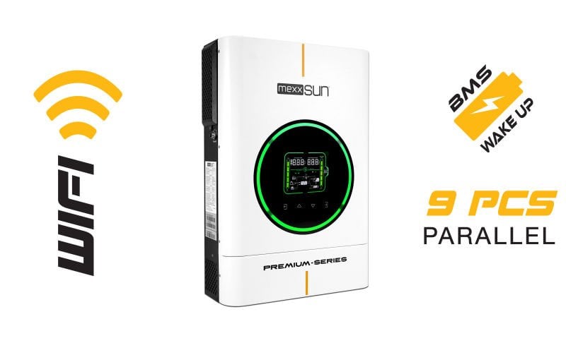 Mexxsun Premium 48V 6kW MPPT Akıllı İnverter (Paralel /Wi-Fi/ Dual Output)