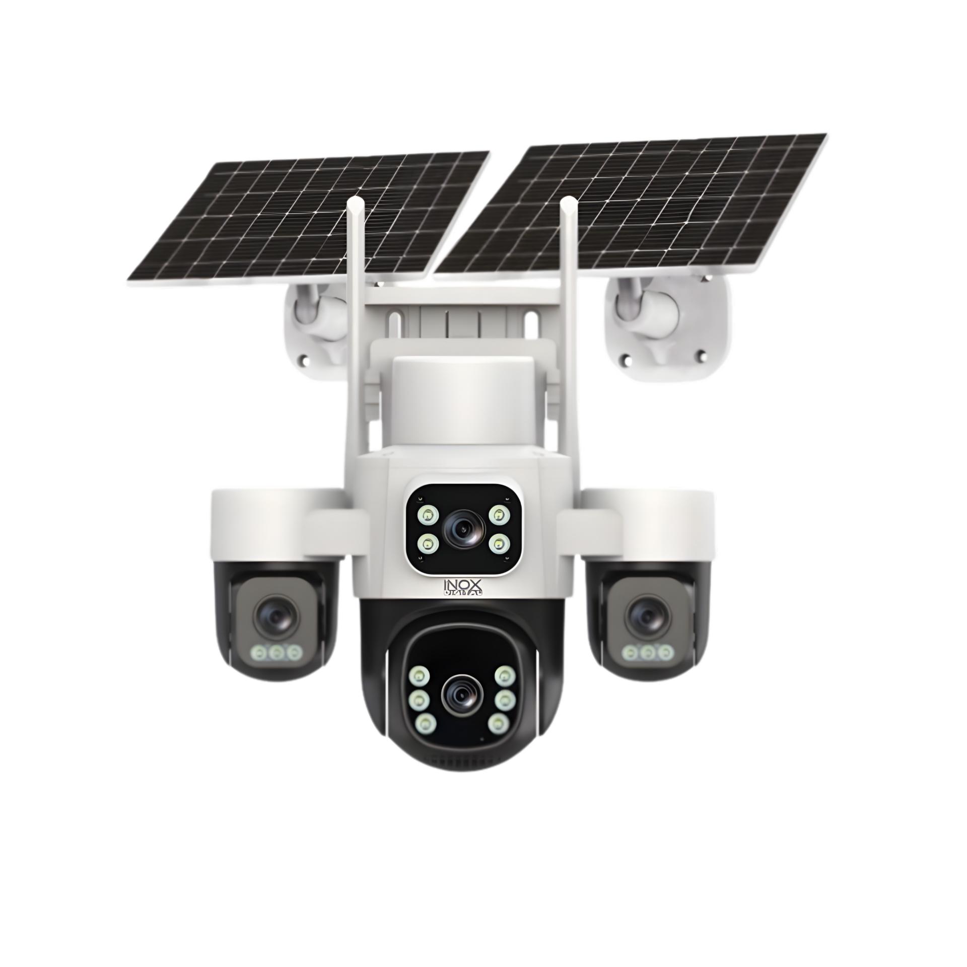 Inox Digital X24 AOV 4G E-Simli 6 Motorlu 4 Kameralı Güneş Enerjili Güvenlik Kamerası