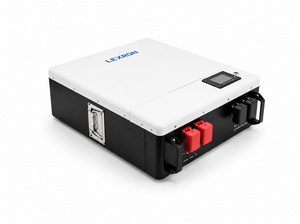 Lexron 51.2V 100Ah Premium Series LiFePO4 Duvar Tipi Lityum Akü