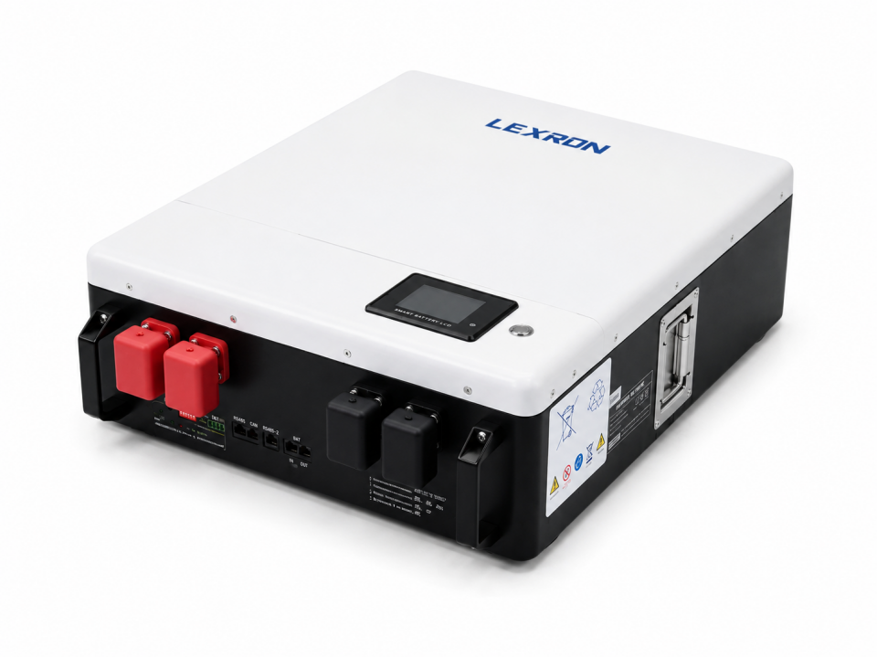 Lexron 51.2V 100Ah Premium Series LiFePO4 Duvar Tipi Lityum Akü
