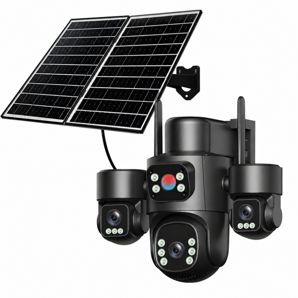 Pulnix 3 Kameralı 6 Motorlu WiFi Solar Kamera