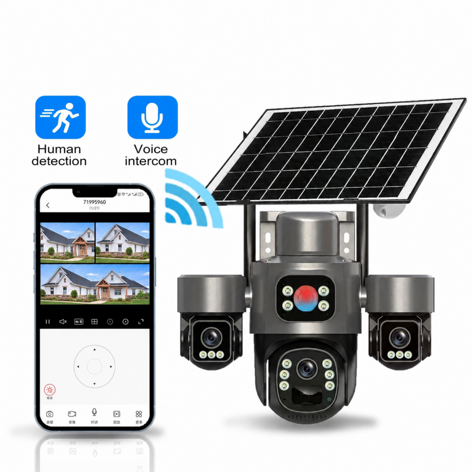 Pulnix 3 Kameralı 6 Motorlu WiFi Solar Kamera