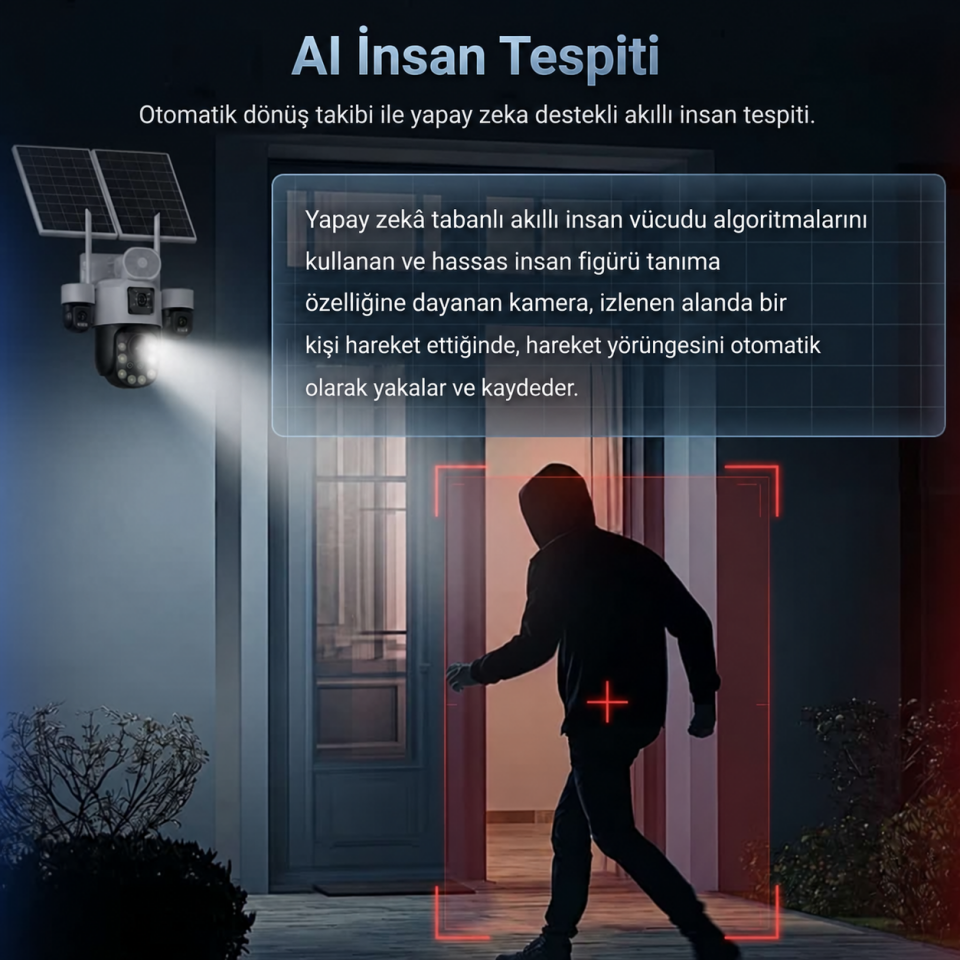 Inox Digital X25 Optik Zoom Güneş Enerjili Güvenlik Kamerası