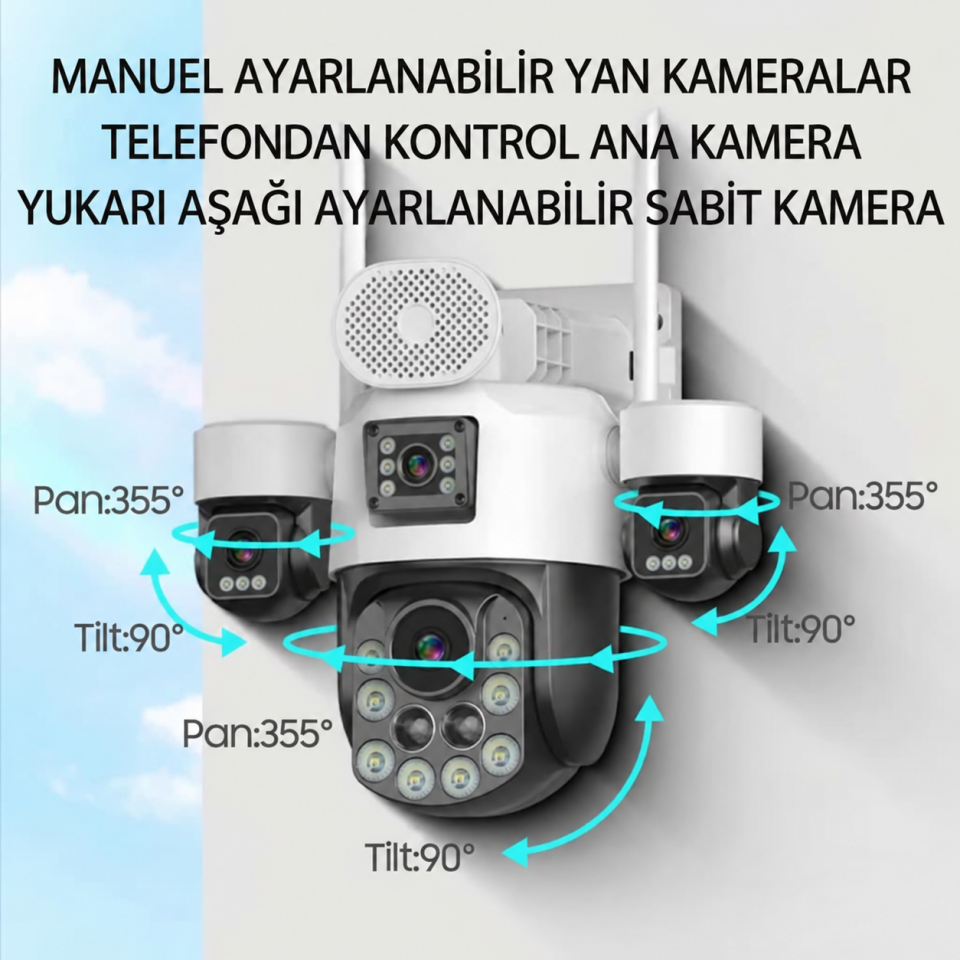 Inox Digital X25 Optik Zoom Güneş Enerjili Güvenlik Kamerası