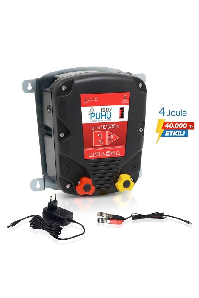 Puhu Elektrikli Çit Cihazı (4 JOULE=40.000 M)