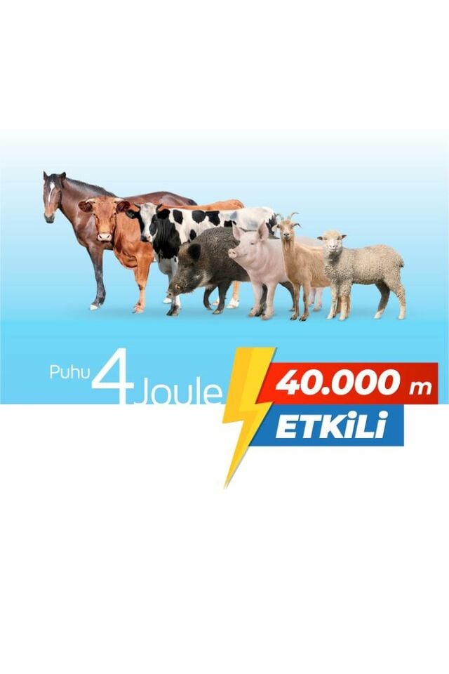 Puhu Elektrikli Çit Cihazı (4 JOULE=40.000 M)