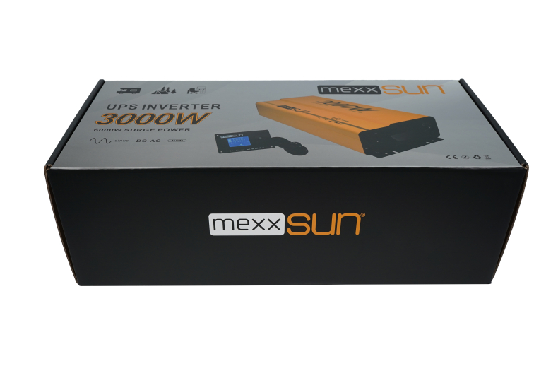 Mexxsun 12V 3000W Tam Sinüs UPS (Remote Ekran) İnverter