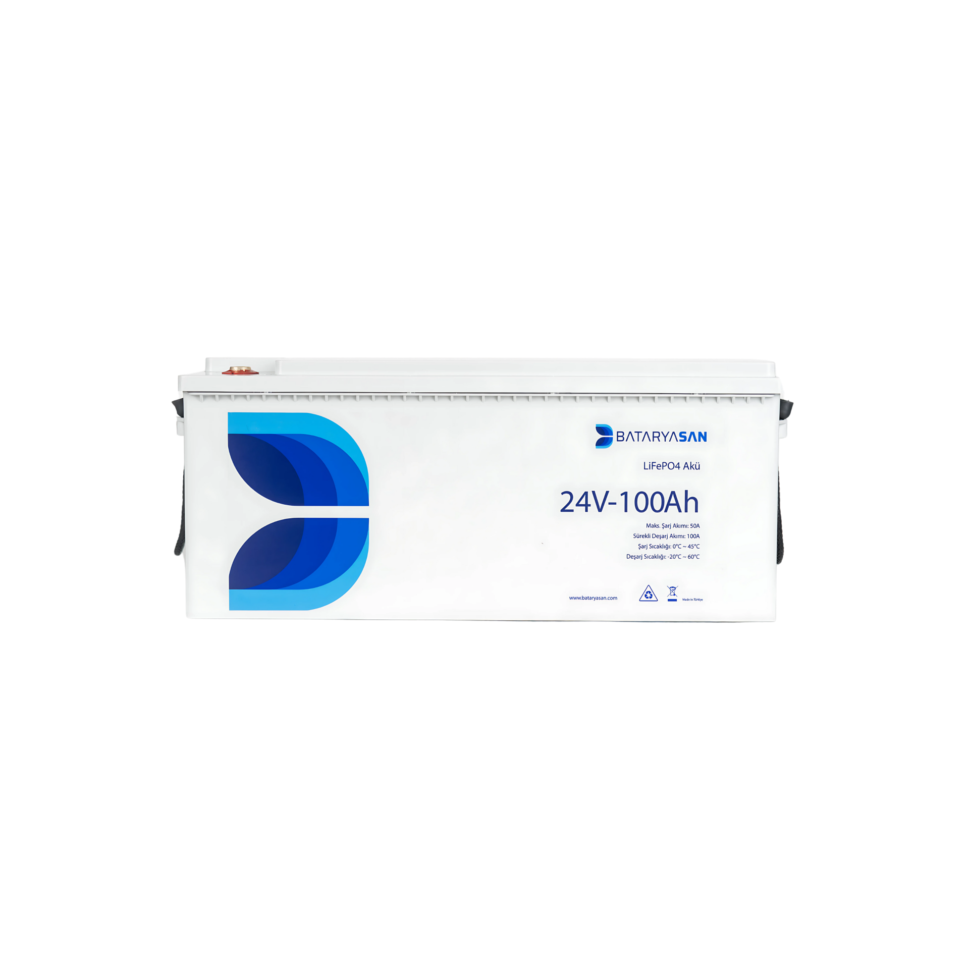 BATARYASAN 24V 100Ah Bluetooth Özellikli Lityum(LiFePO4) Akü