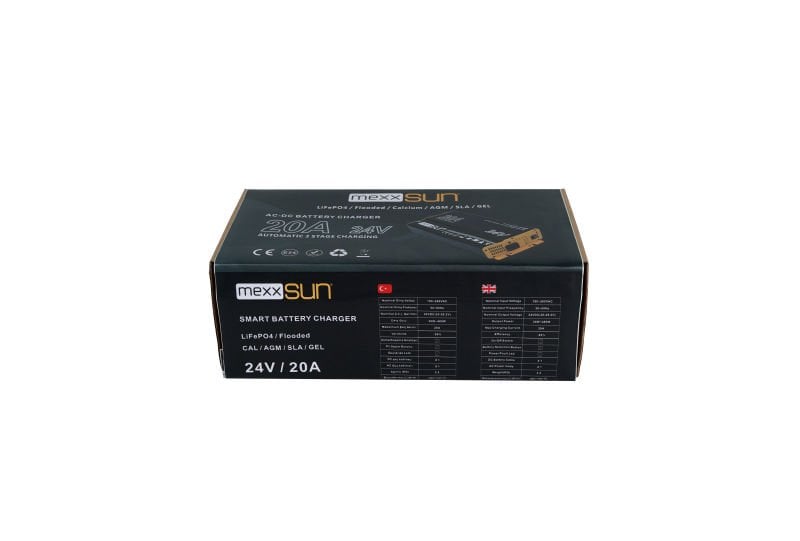 Mexxsun 24V-20A AC-DC Akü Şarj Cihazı