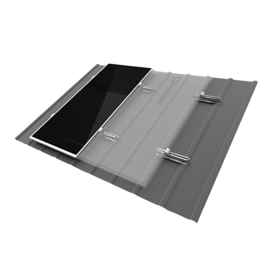 Güneşfix Trapez Çatı Yüzeyine Parça Profil Solar Montaj Sistemi-54cm