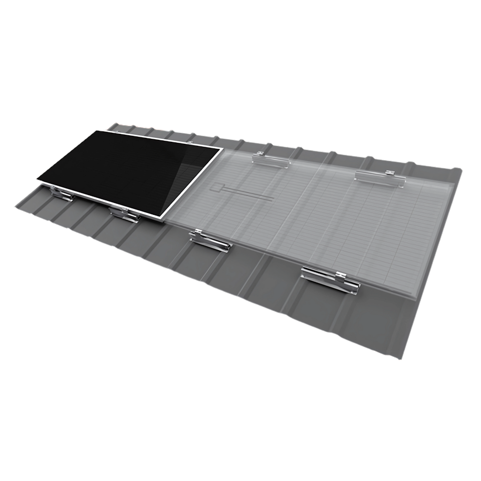 Güneşfix Trapez Çatı Yüzeyine Parça Profil Solar Montaj Sistemi-54cm